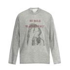 Omirad “Be Bold” Portrait Graphic Long Sleeve Tee