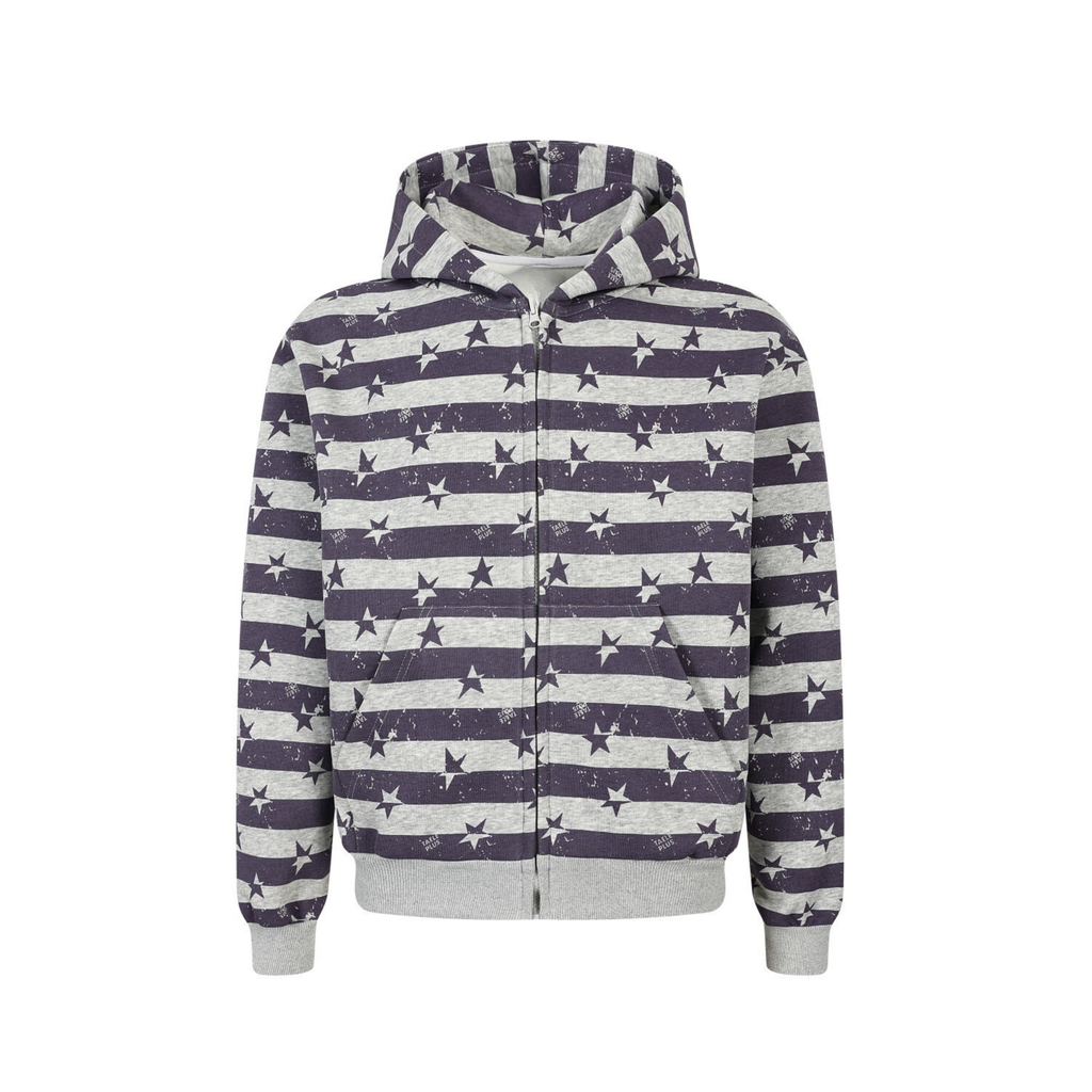 Omirad Zip-Up Graphic Hoodie