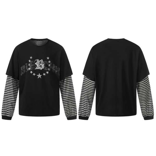 Omirad Layered Graphic Long Sleeve Tee Hover Image
