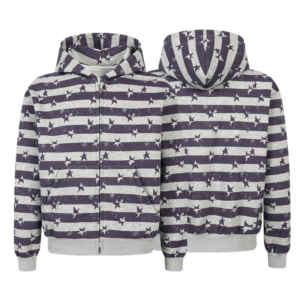 Omirad Zip-Up Graphic Hoodie