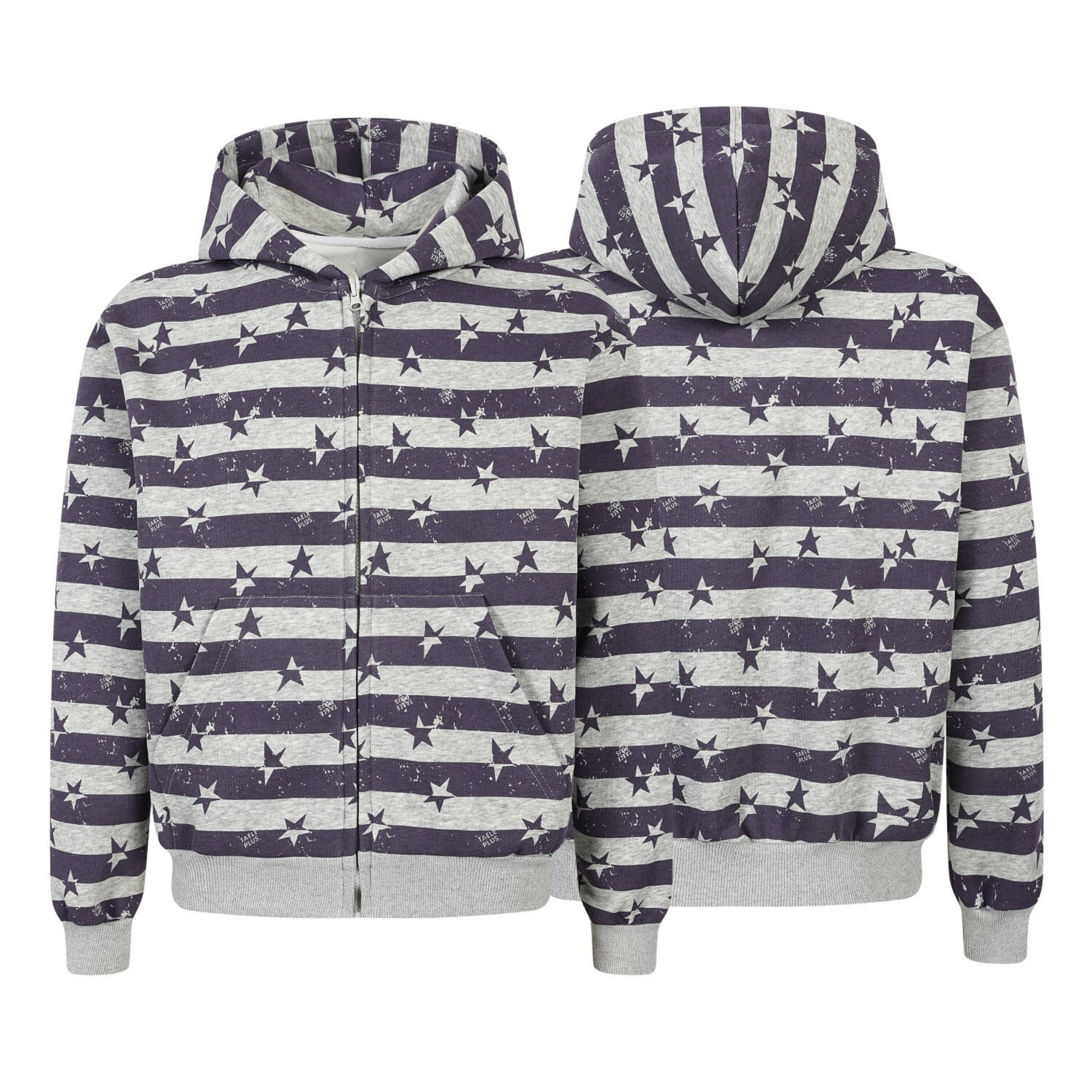 Omirad Zip-Up Graphic Hoodie