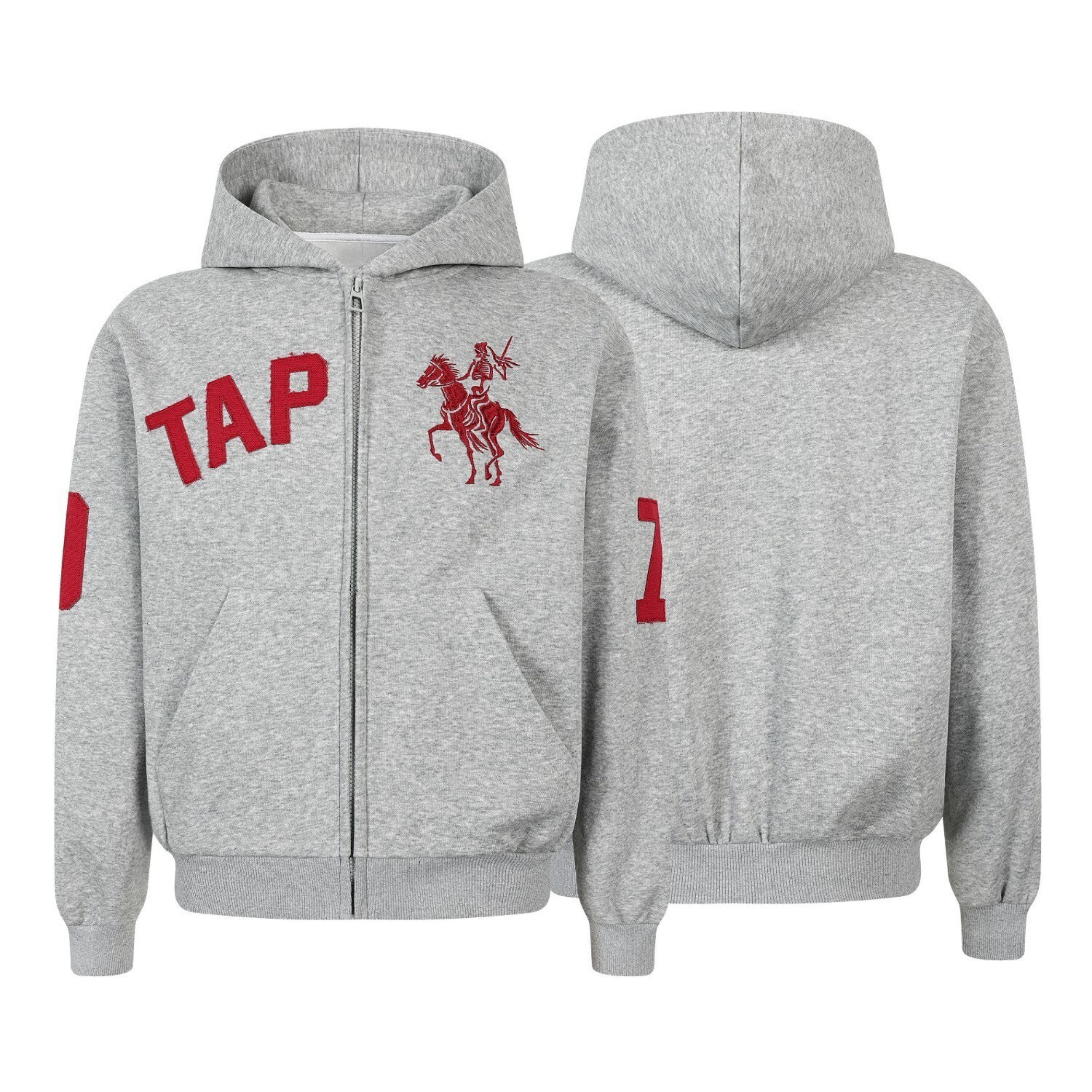 Omirad Zip-Up Graphic Hoodie