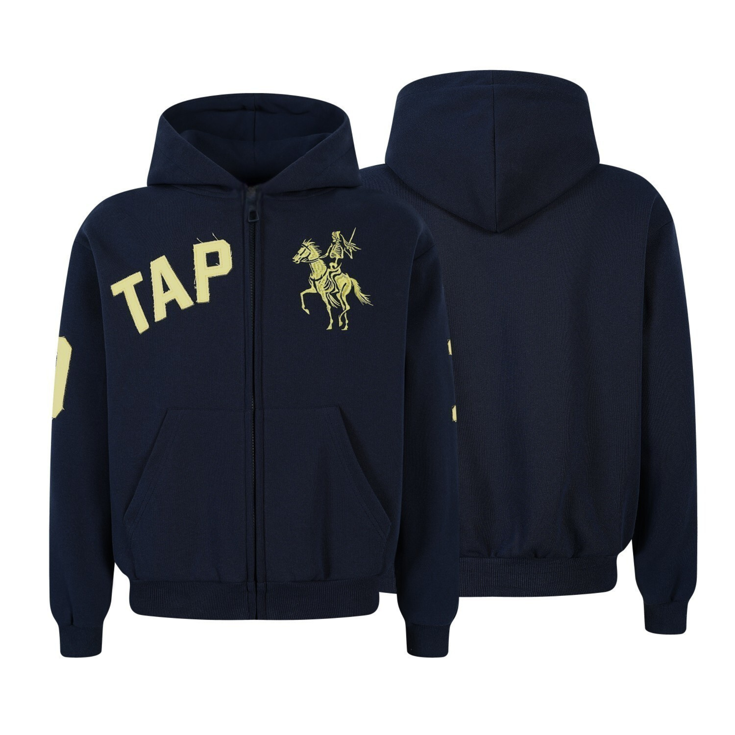 Omirad Zip-Up Graphic Hoodie