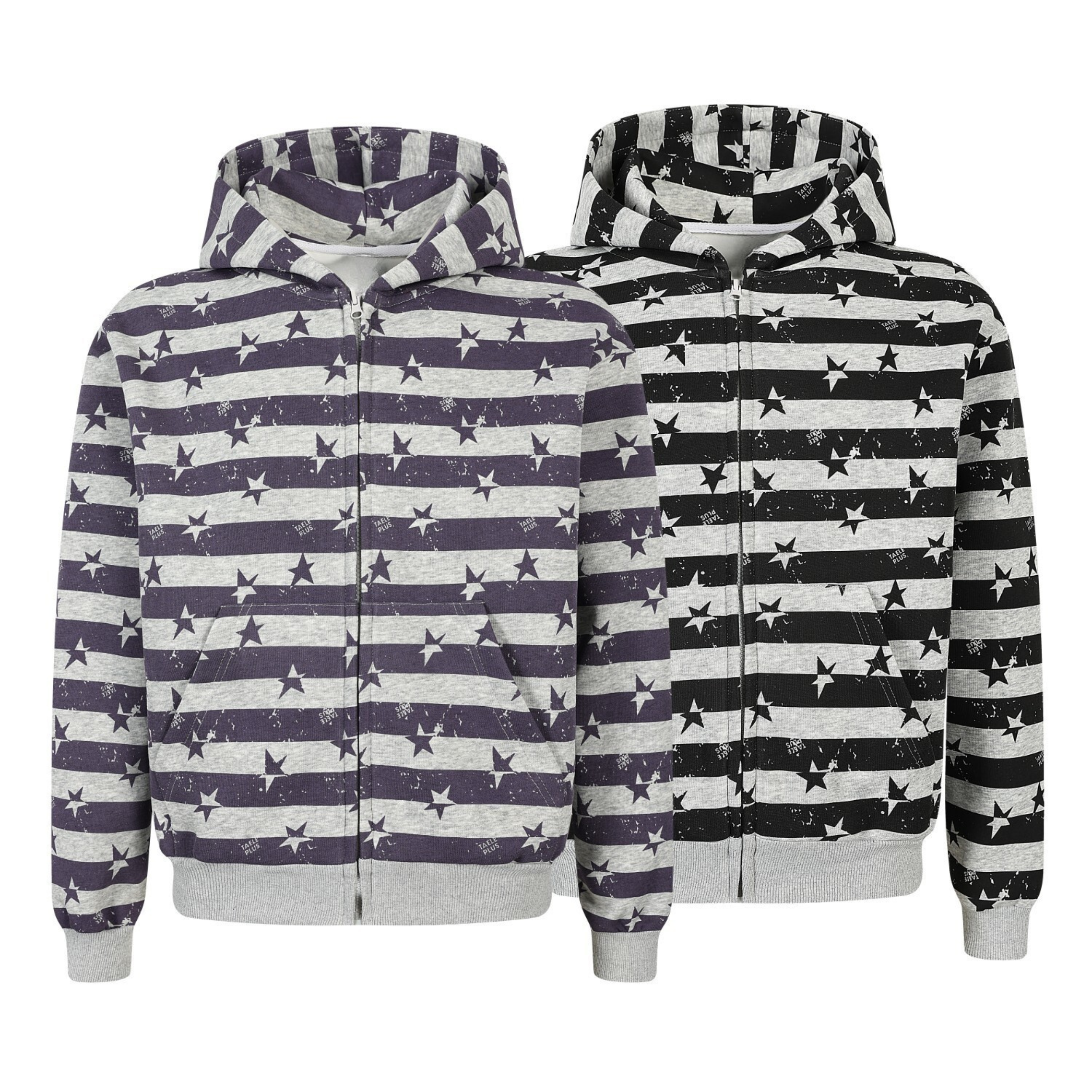 Omirad Zip-Up Graphic Hoodie