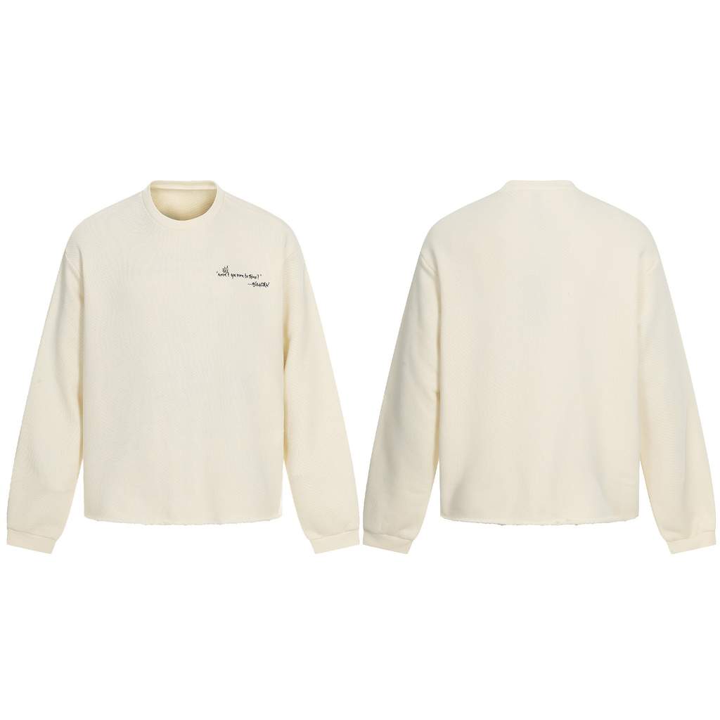 Omirad Graphic Textured Sweatshirt