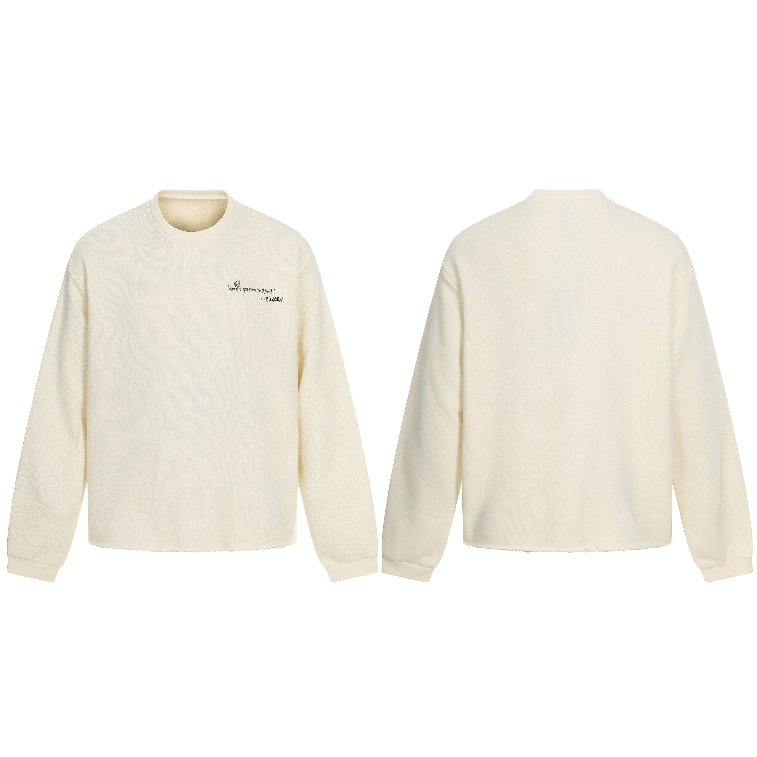 Omirad Graphic Textured Sweatshirt