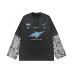 Omirad Graphic Layered Long Sleeve Tee
