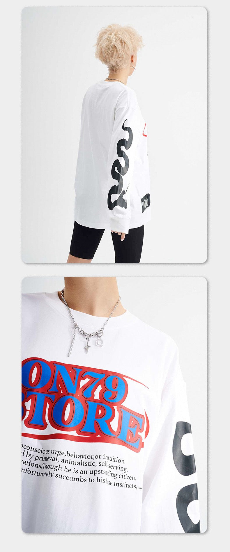 Omirad ON78 Graphic Long-Sleeve Cotton Tee