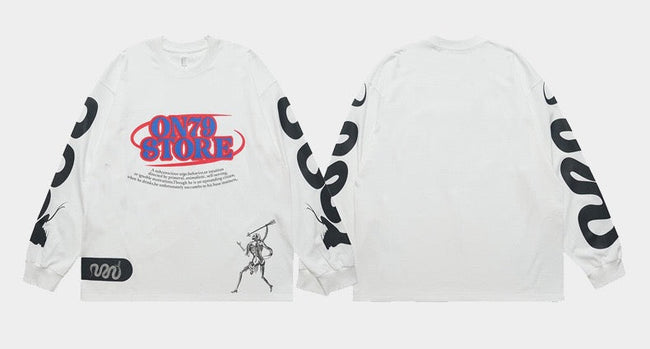 Omirad ON78 Graphic Long-Sleeve Cotton Tee Main Image