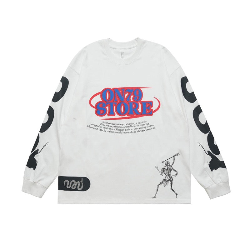 Omirad ON78 Graphic Long-Sleeve Cotton Tee