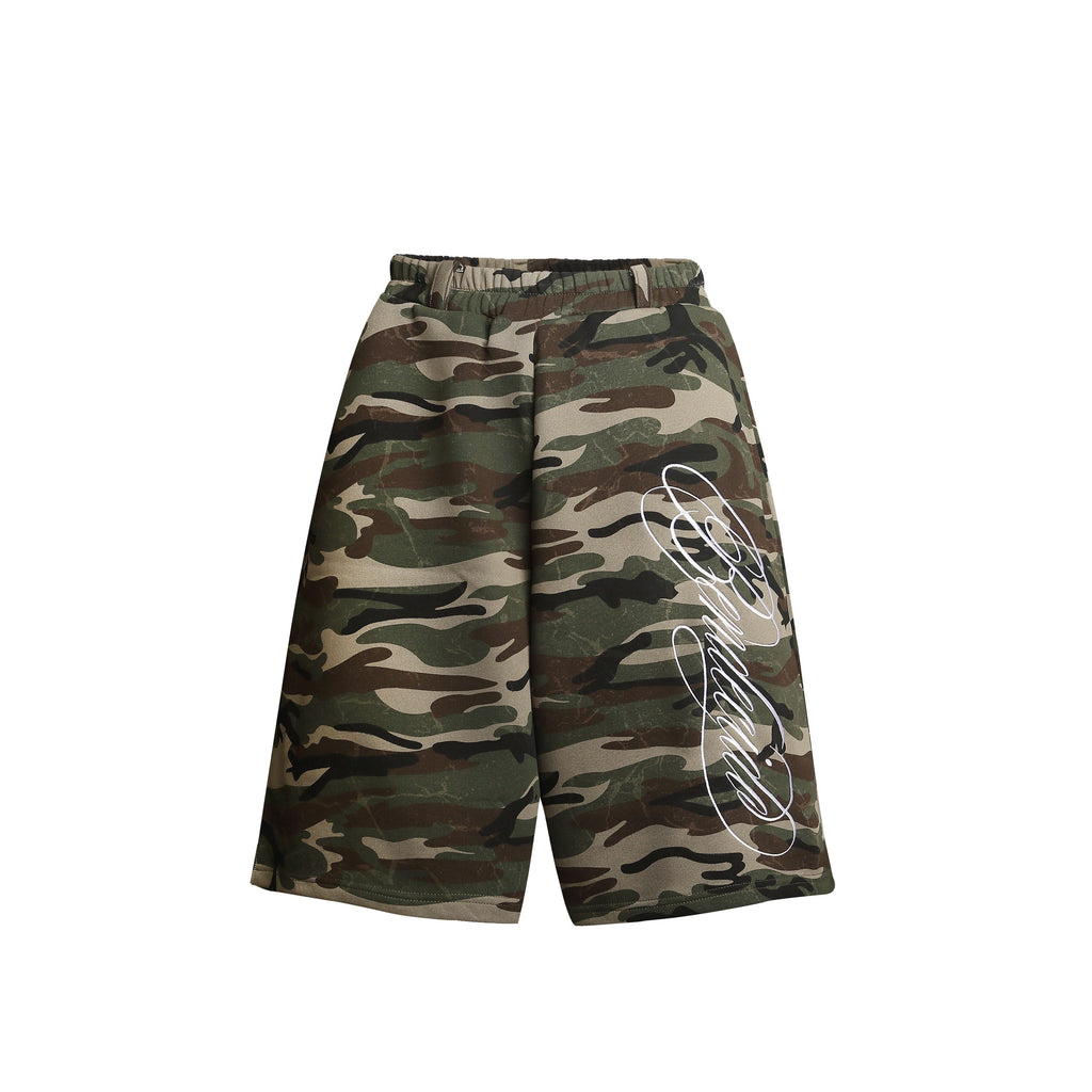 Omirad Camo Print Loose Shorts