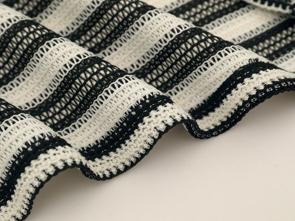 Omirad Striped Knit Long-Sleeve Polo