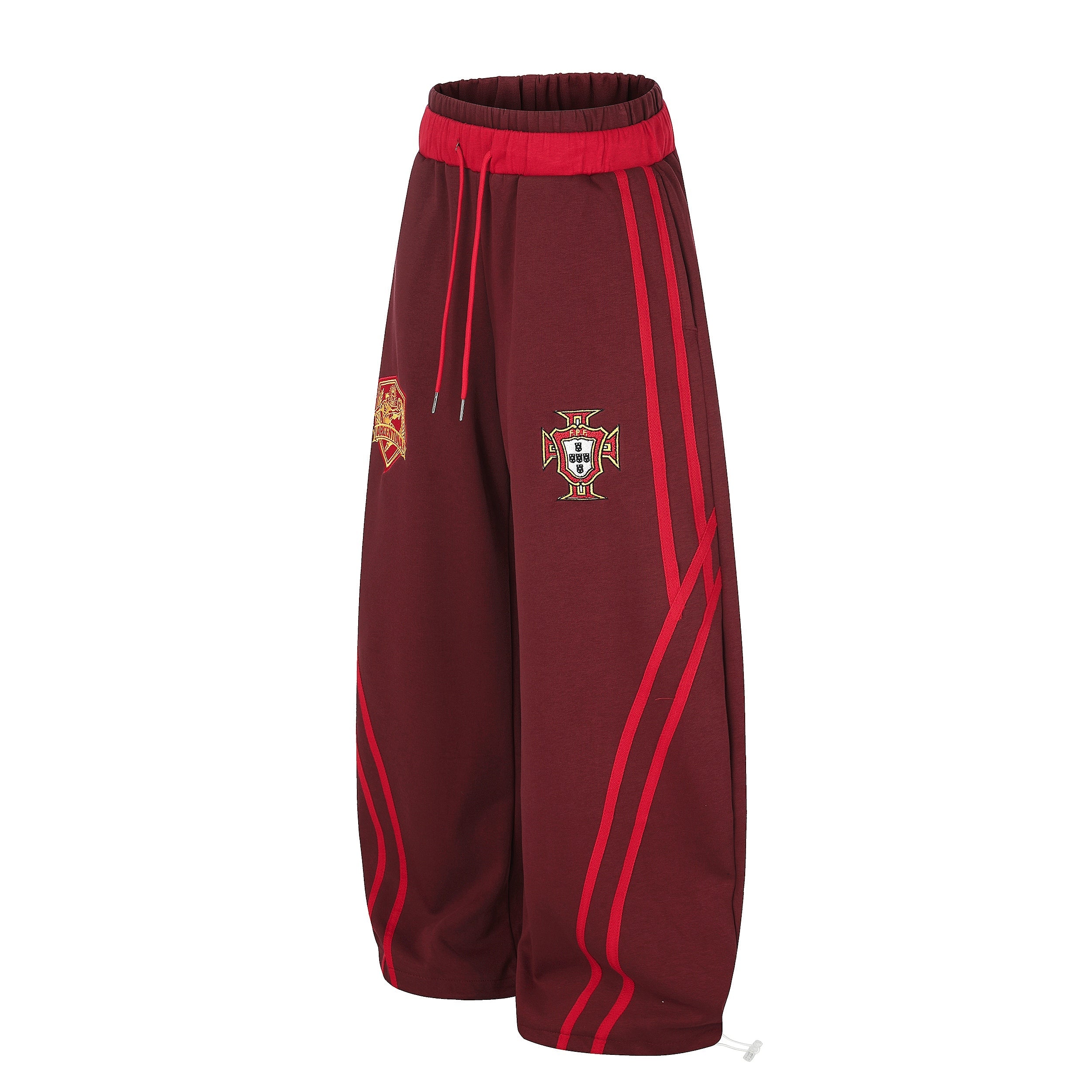 Omirad Soccer Crest Wide-Leg Track Pants
