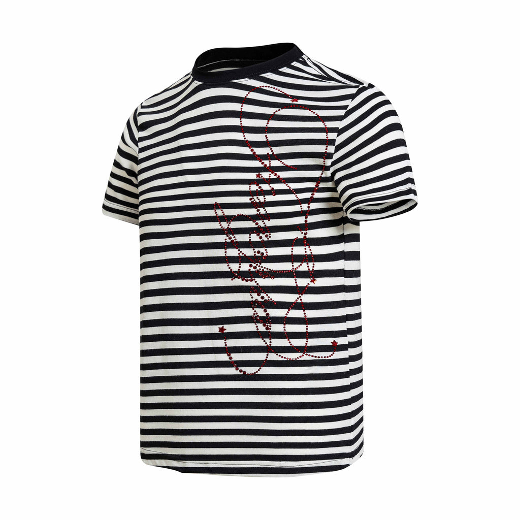 Omirad Rhinestone Stripe Tee