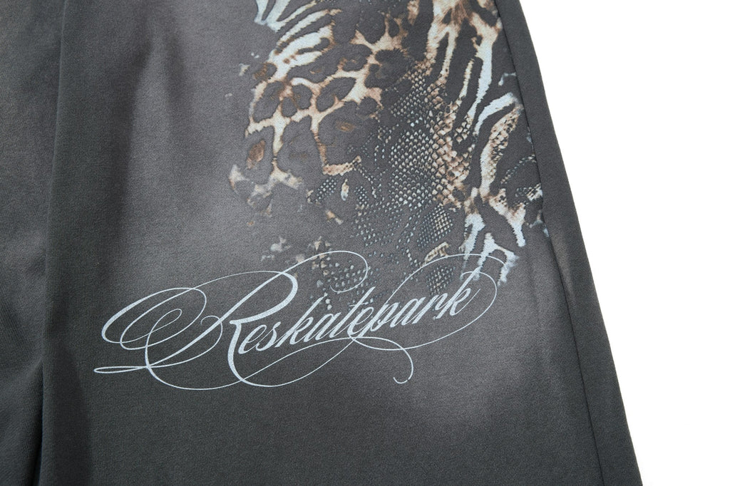 Omirad Vintage Leopard Layered Sweatpants