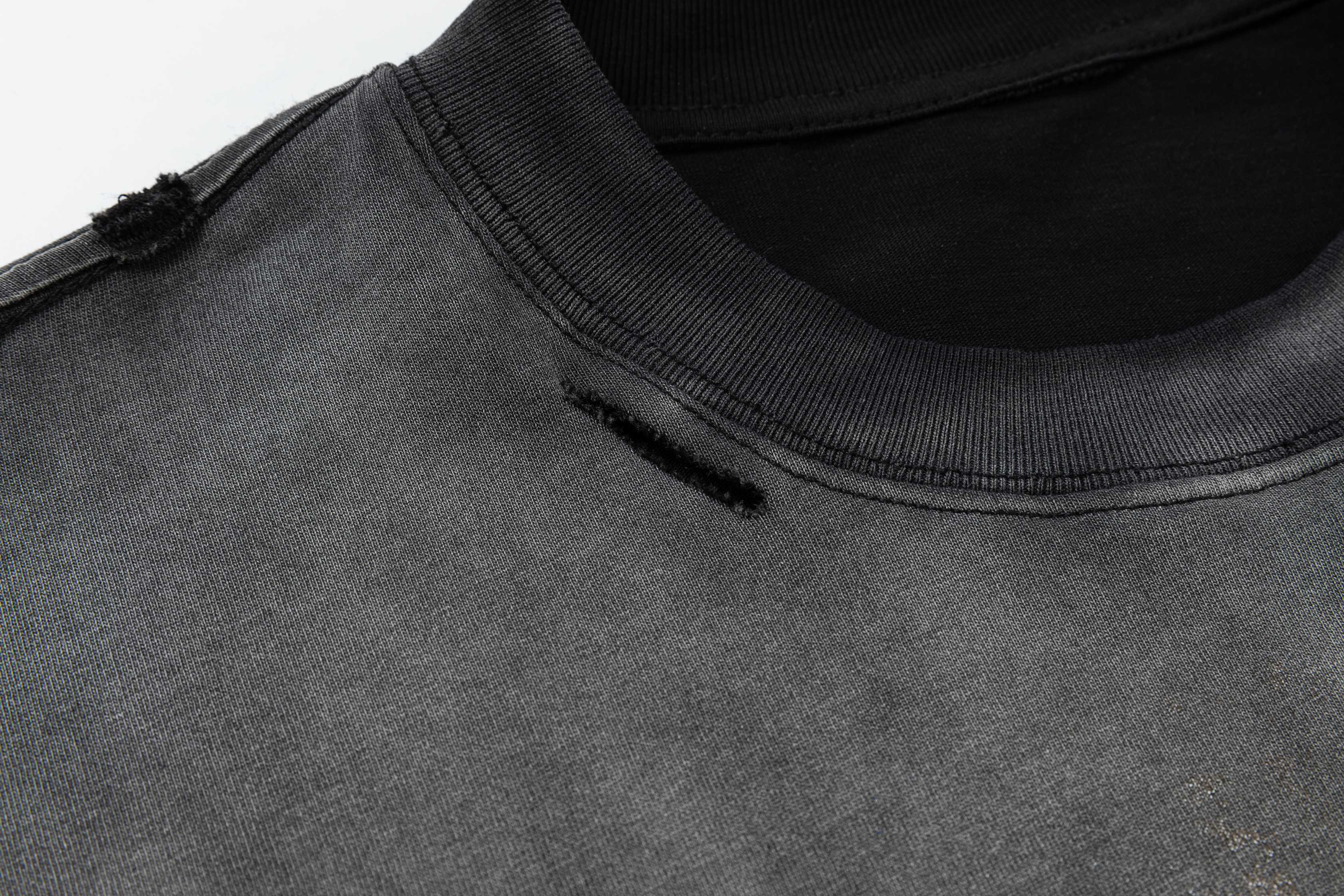 Omirad Layered Camo Sleeve Washed T-Shirt