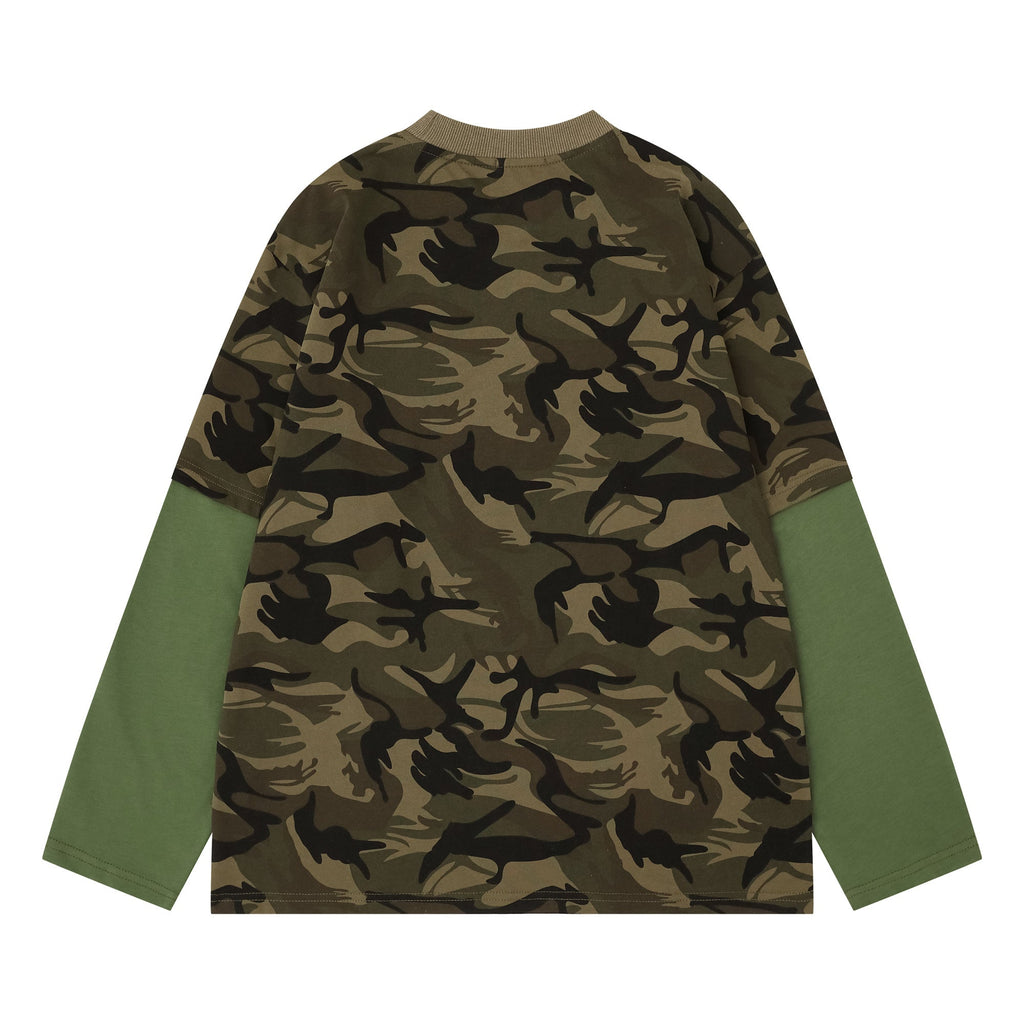 Omirad Layered Camo Long Sleeve Tee