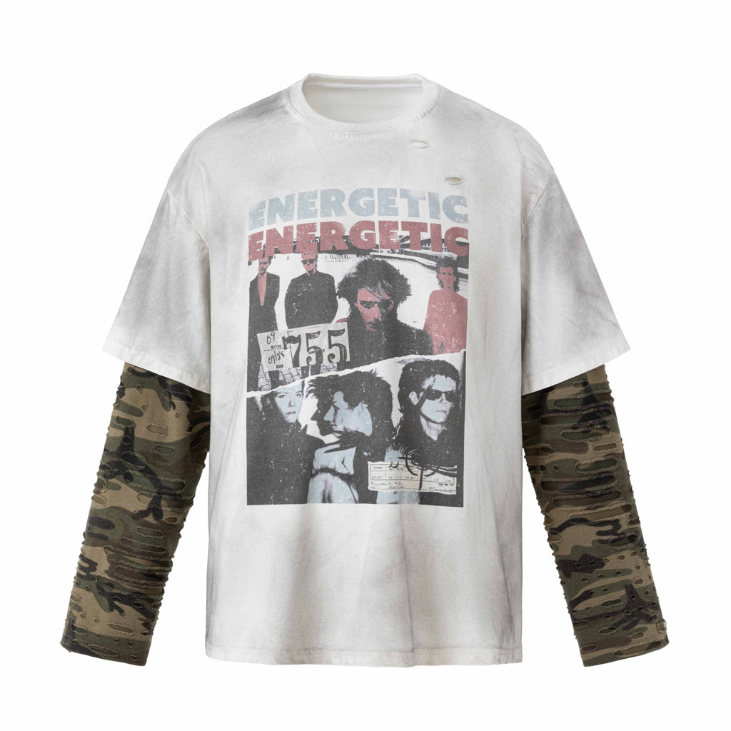 Omirad Layered Camo Graphic Tee