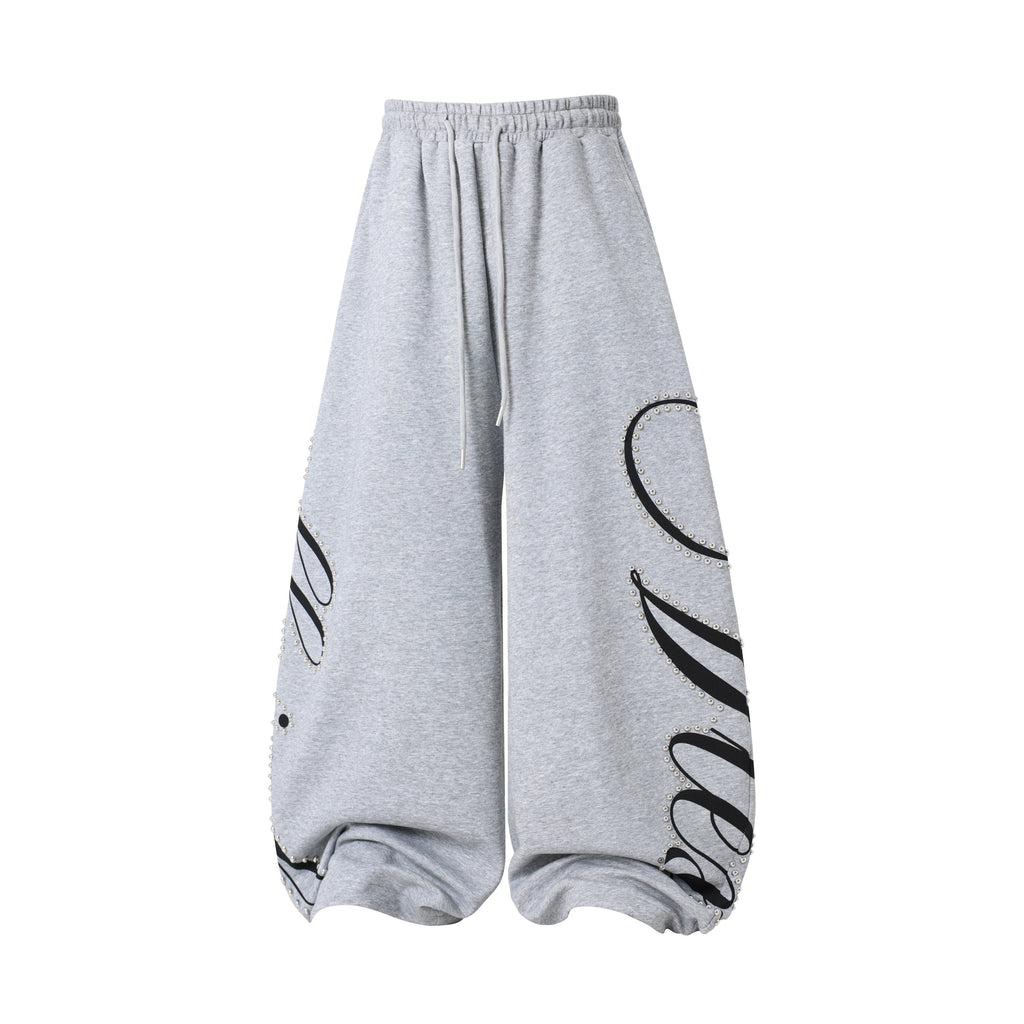 Omirad Studded Script Sweatpants