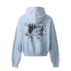 Omirad Collage Graphic Zip-Up Hoodie