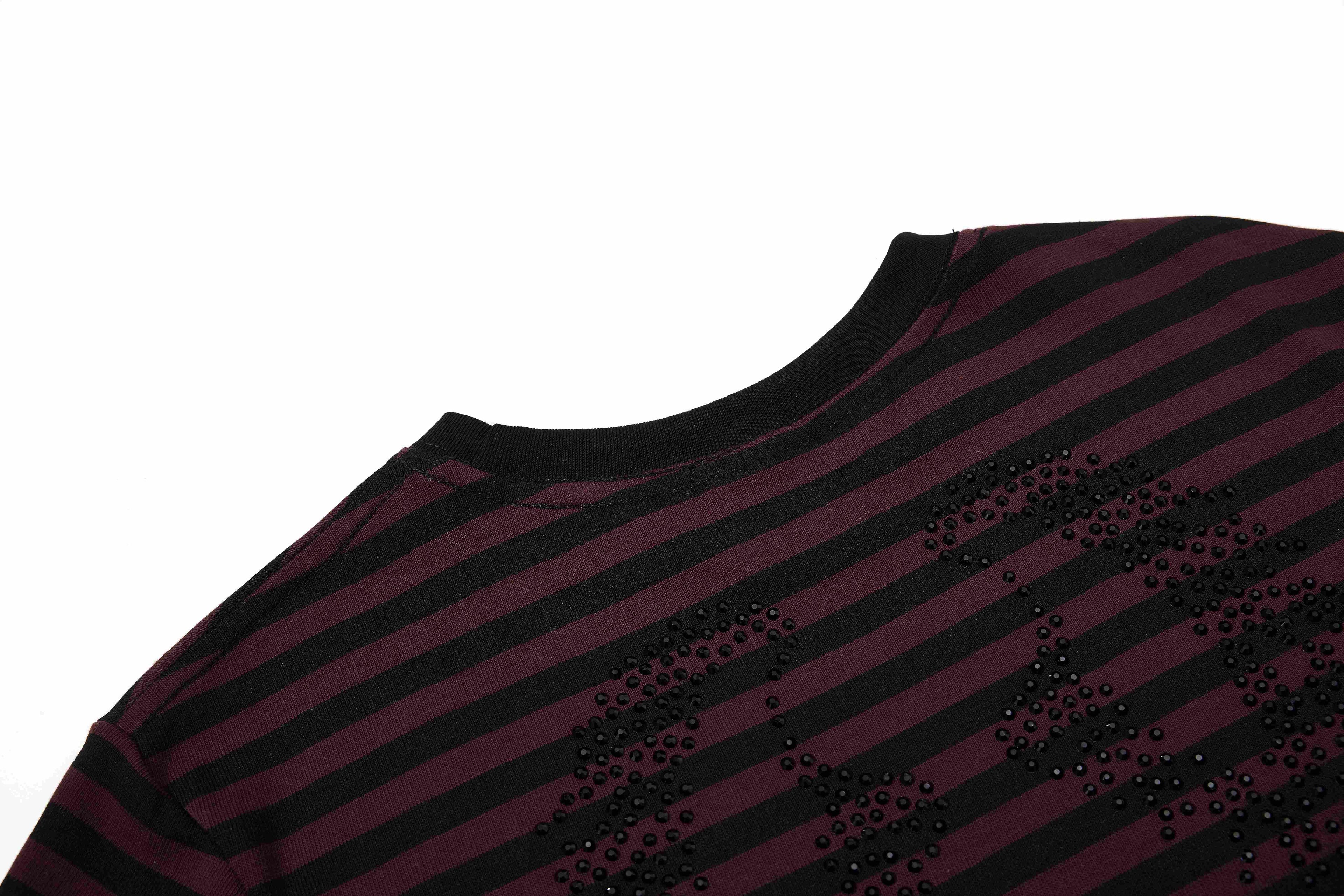 Omirad Rhinestone Stripe Tee