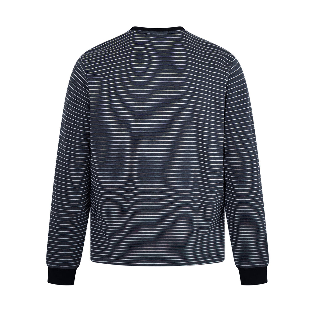 Omirad Striped Graphic Long Sleeve Tee