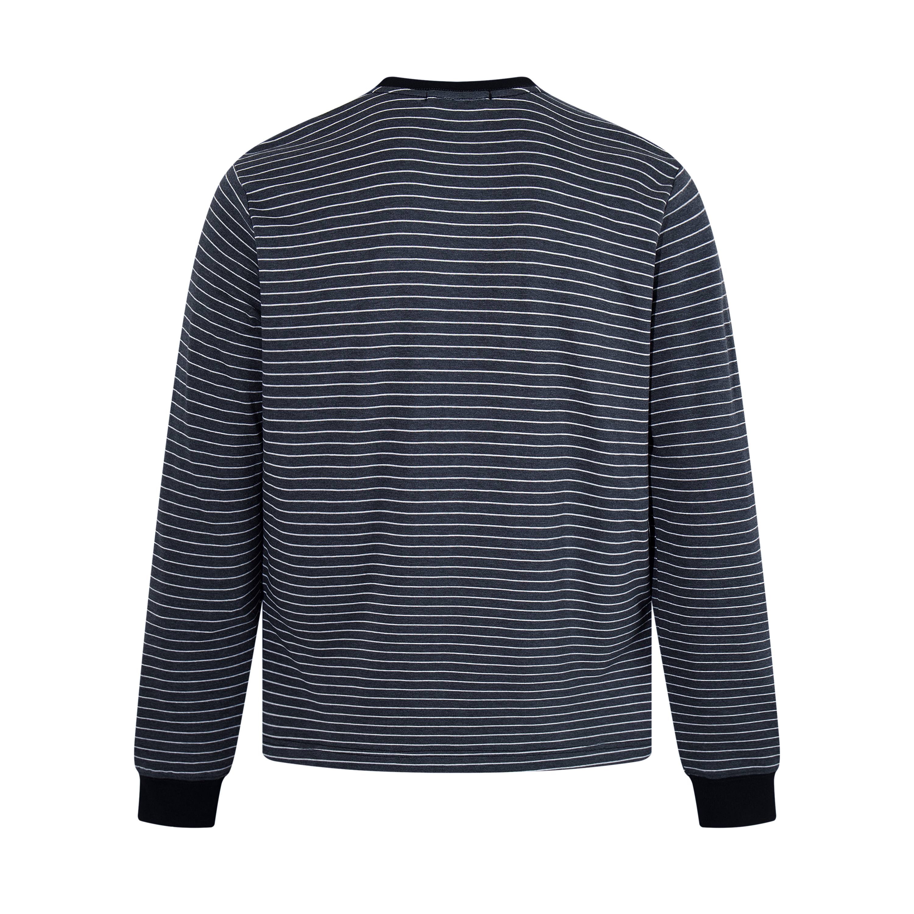 Omirad Striped Graphic Long Sleeve Tee