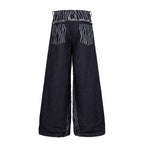 Omirad Layered Zebra Wide-Leg Jeans