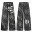Omirad Leopard Patchwork Wide-Leg Pants