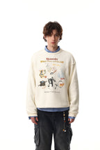Omirad Graphic Textured Sweatshirt