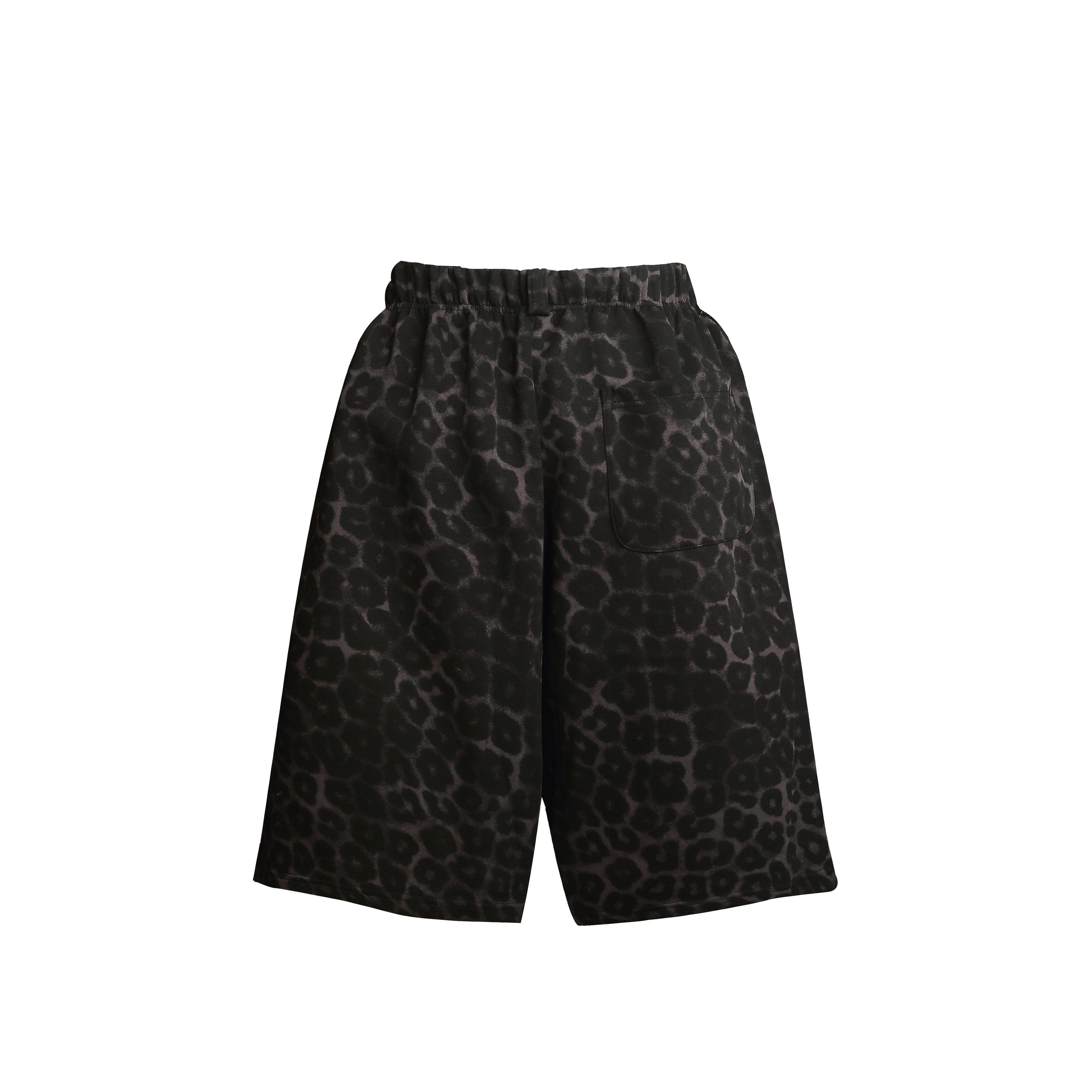 Omirad Leopard Print Loose Shorts