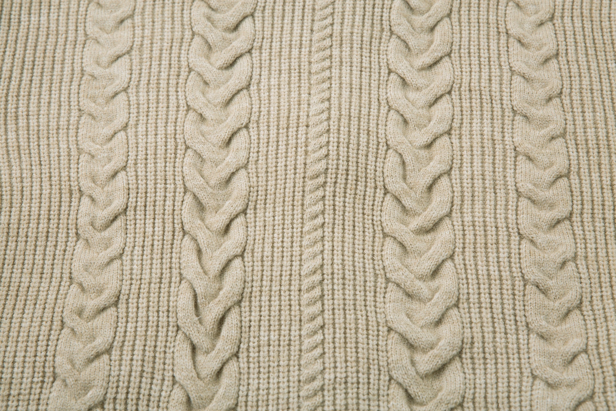 Omirad Cable Knit Zip-Up Sweater Jacket