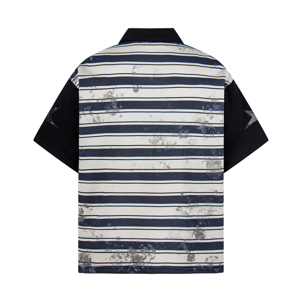 Omirad Vintage Stripe Polo Tee