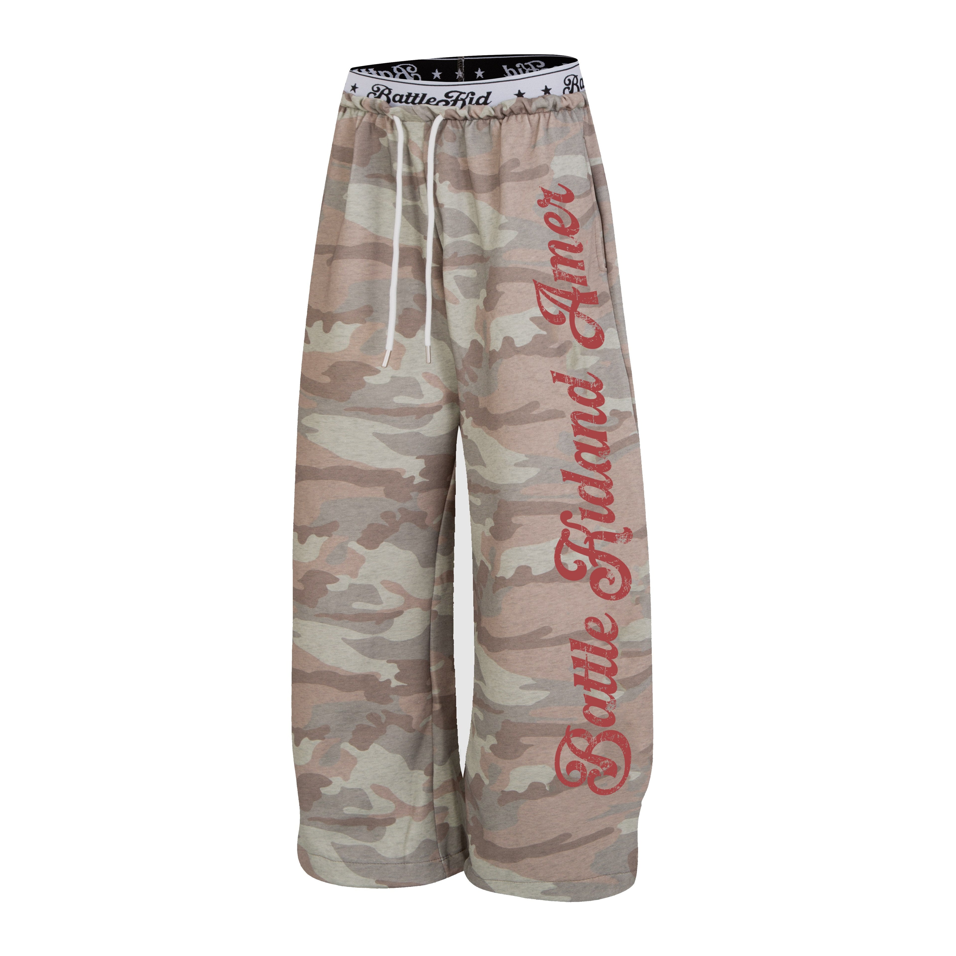 Omirad Script Logo Wide-Leg Sweatpants