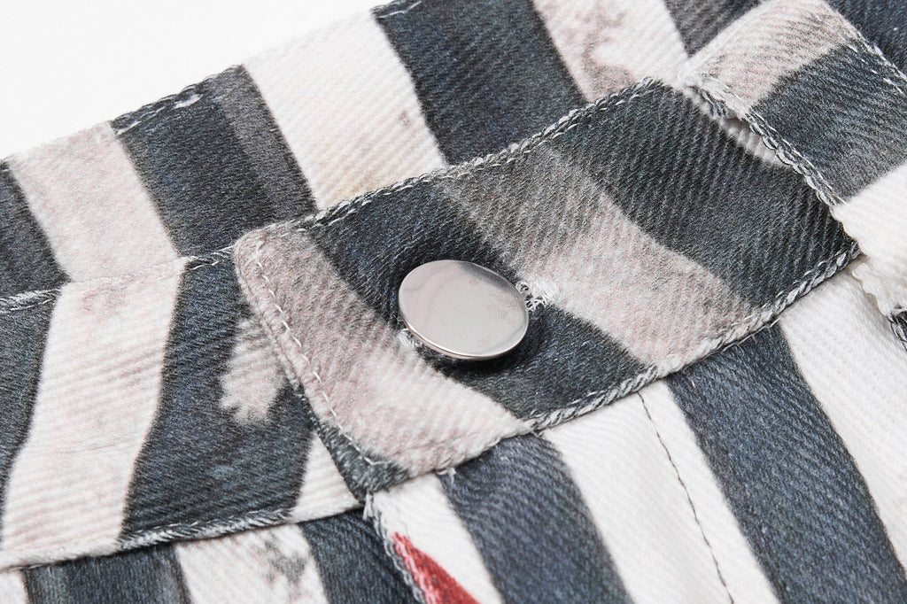 Omirad Layered Star Print Balloon Jeans