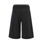 Omirad Pinstripe Wide-Leg Shorts