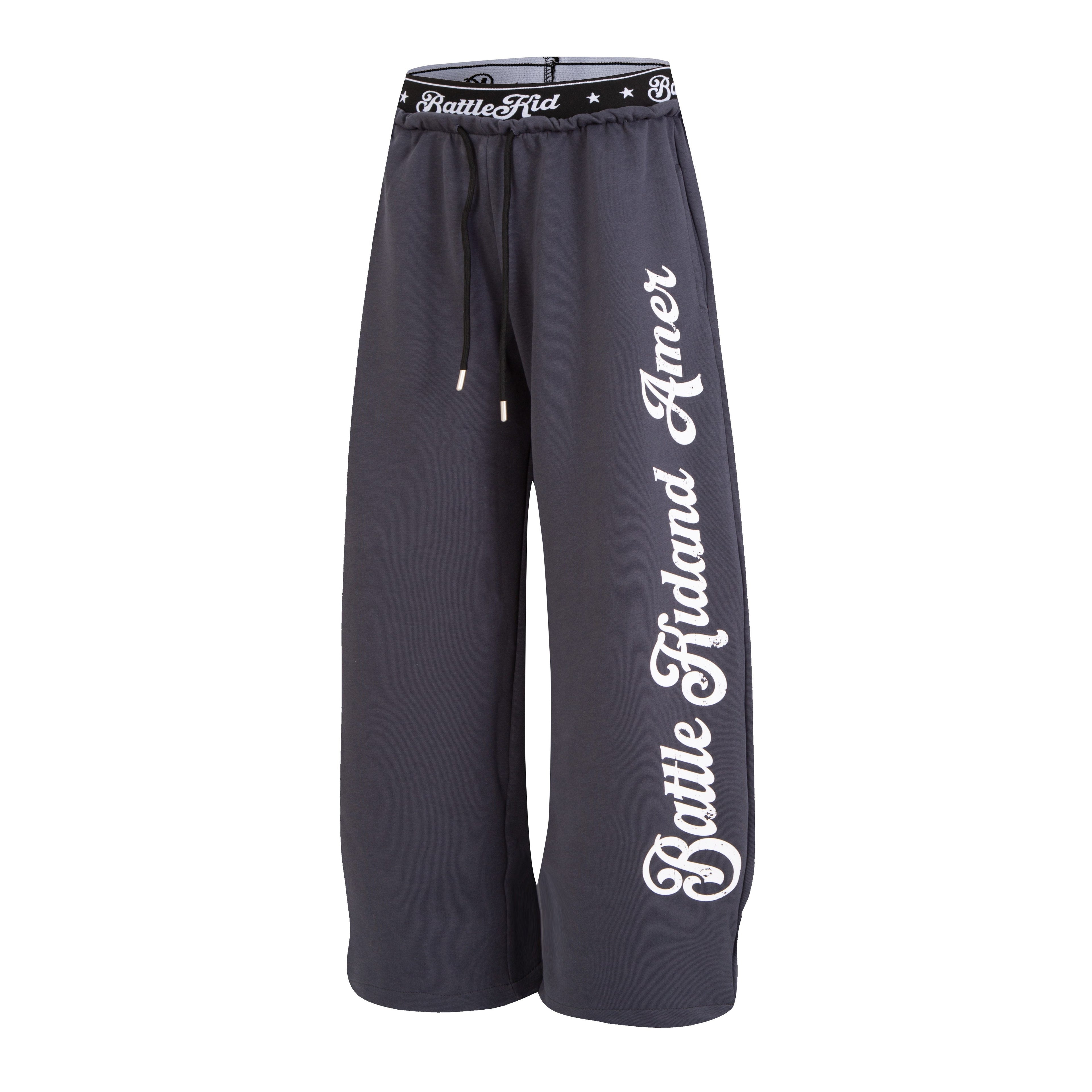 Omirad Script Logo Wide-Leg Sweatpants