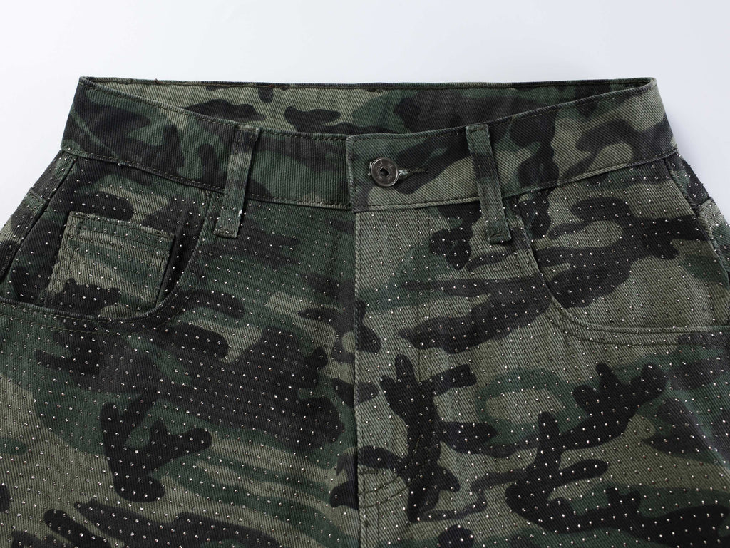 Omirad Camouflage Wide-Leg Jeans