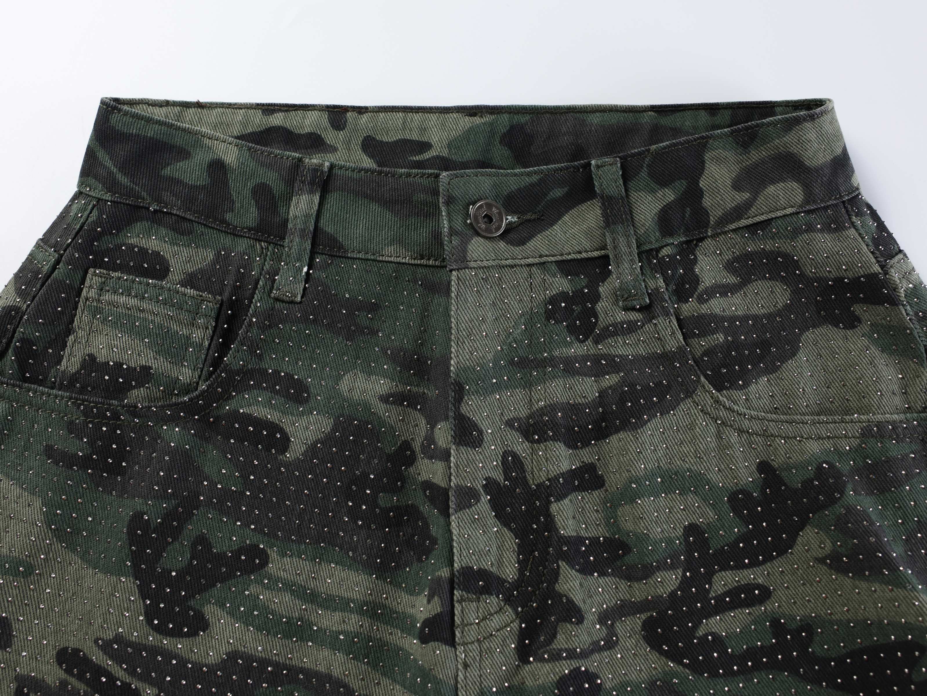 Omirad Camouflage Wide-Leg Jeans