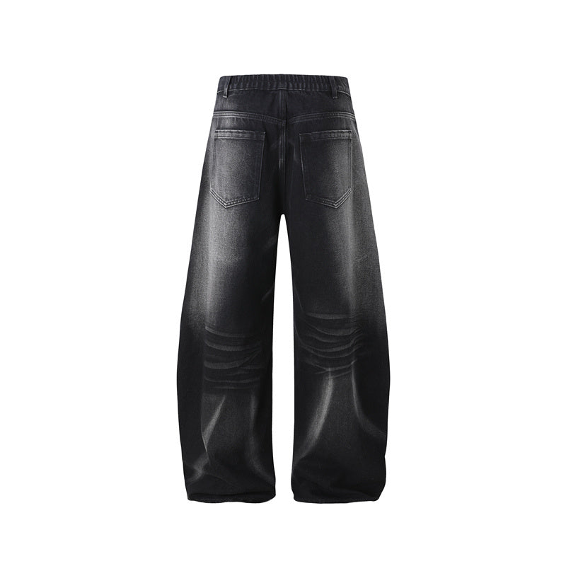 Omirad Script Logo Wide-Leg Jeans