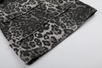 Omirad Leopard Patchwork Wide-Leg Pants