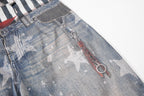 Omirad Layered Star Print Balloon Jeans