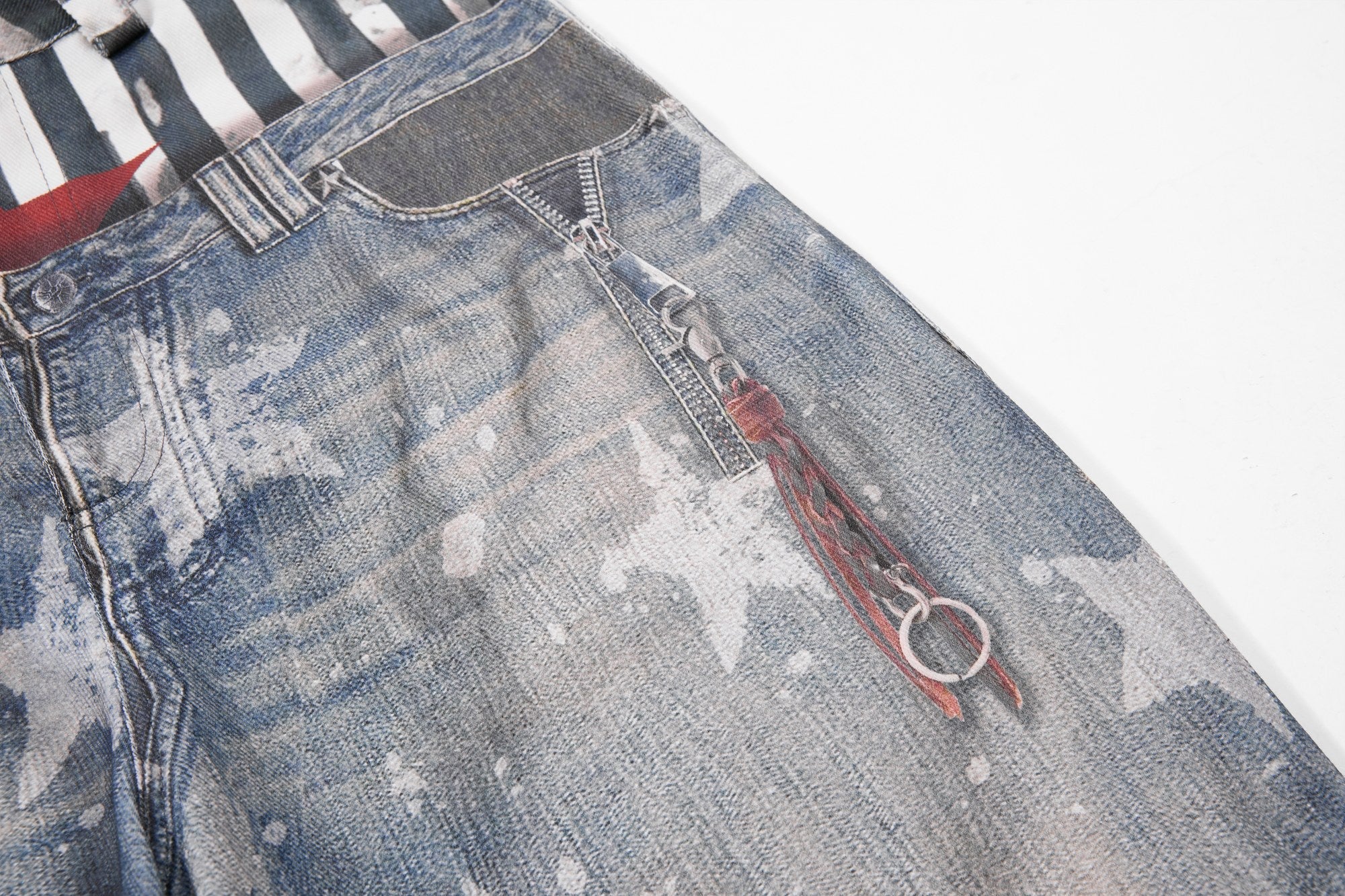 Omirad Layered Star Print Balloon Jeans