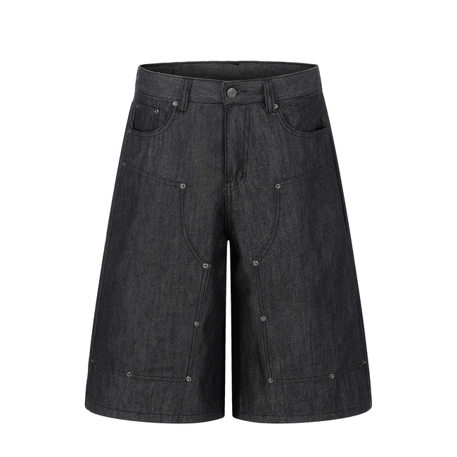 Omirad Raw Denim Baggy Shorts Main Image