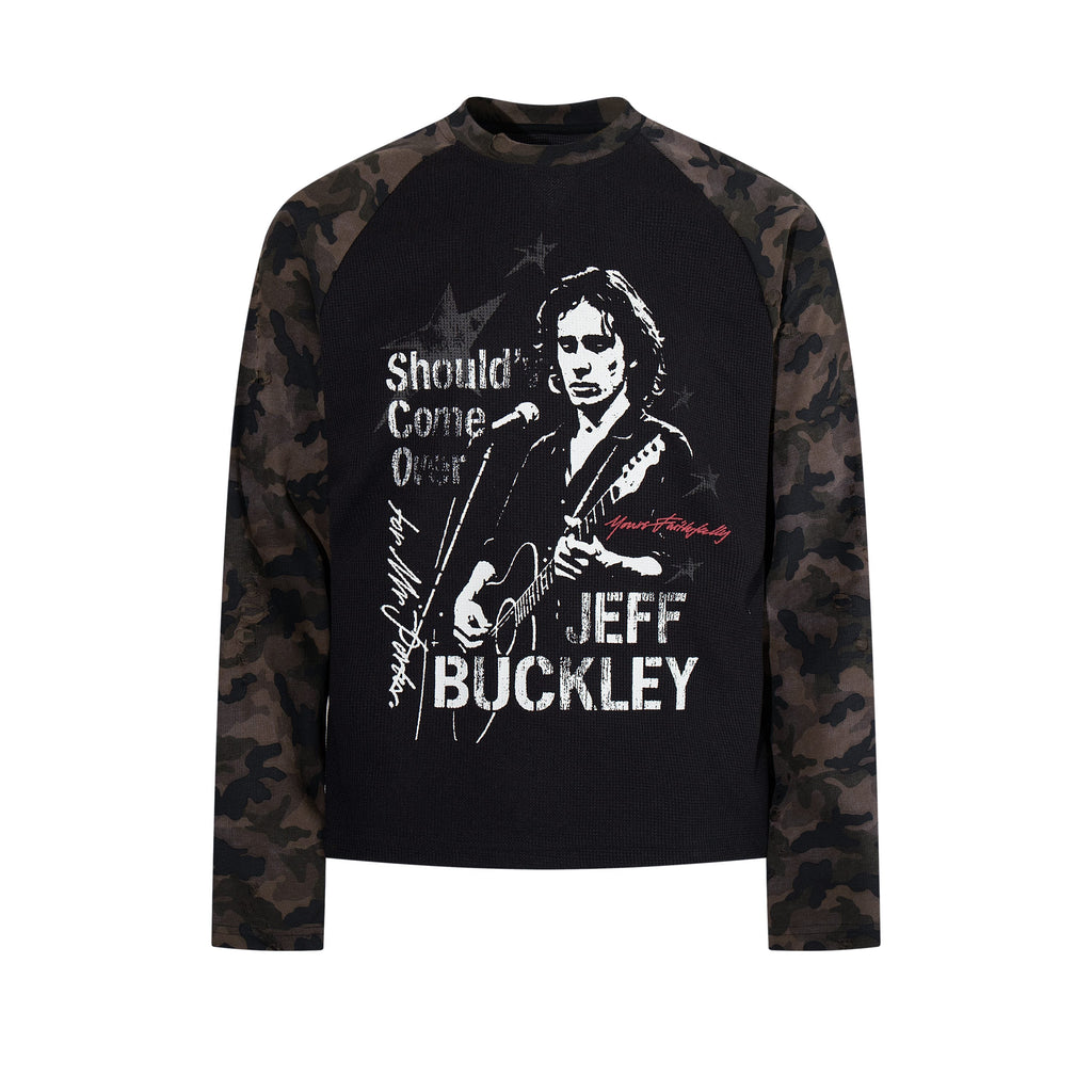 Omirad Vintage Music Graphic Raglan Long Sleeve