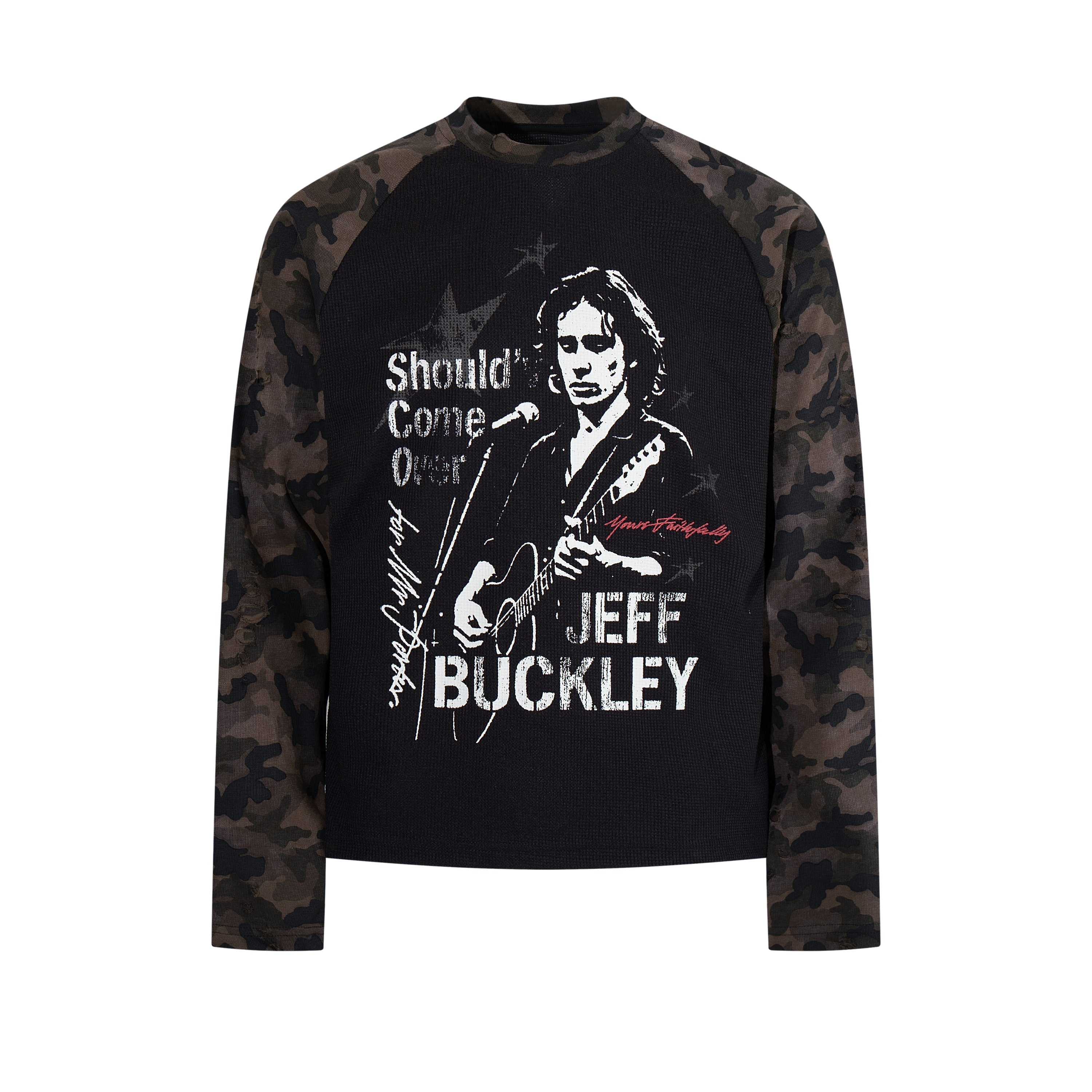 Omirad Vintage Music Graphic Raglan Long Sleeve