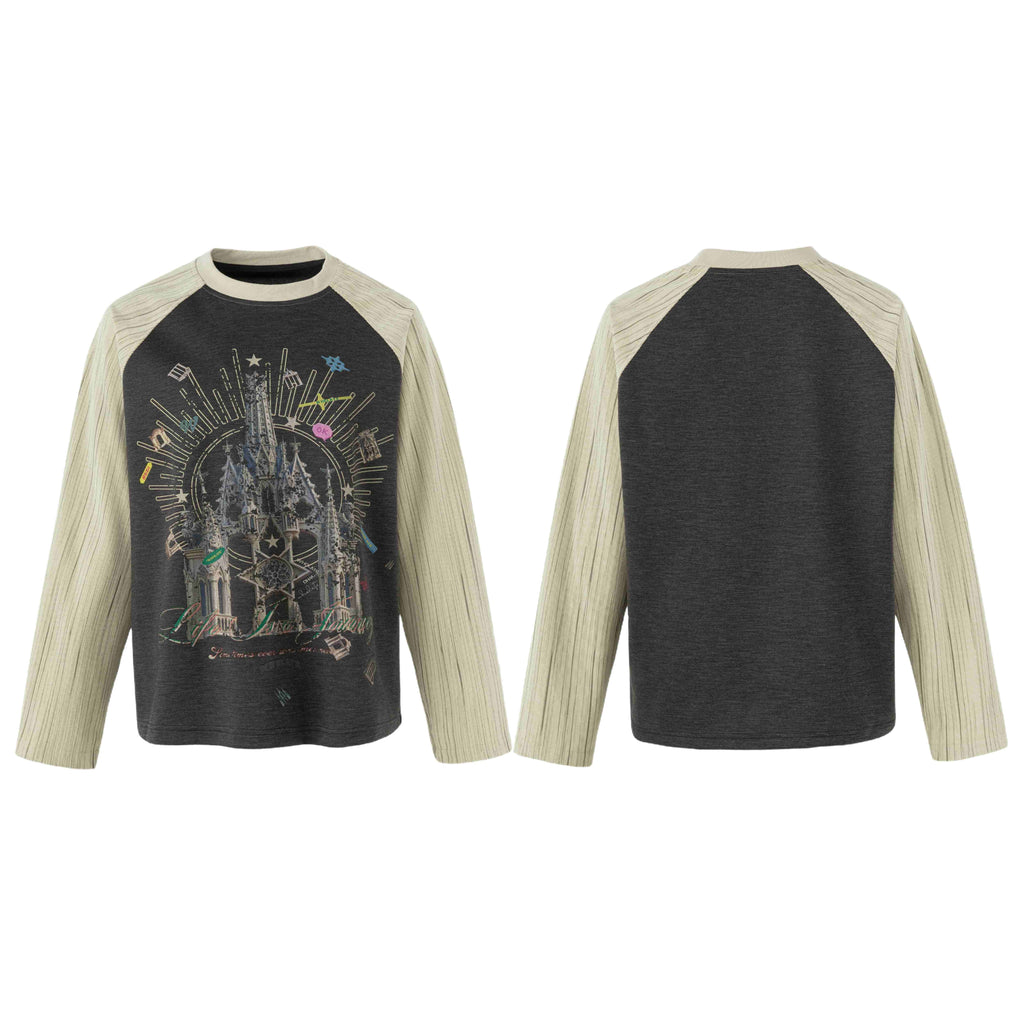 Omirad Graphic Raglan Long Sleeve T-Shirt