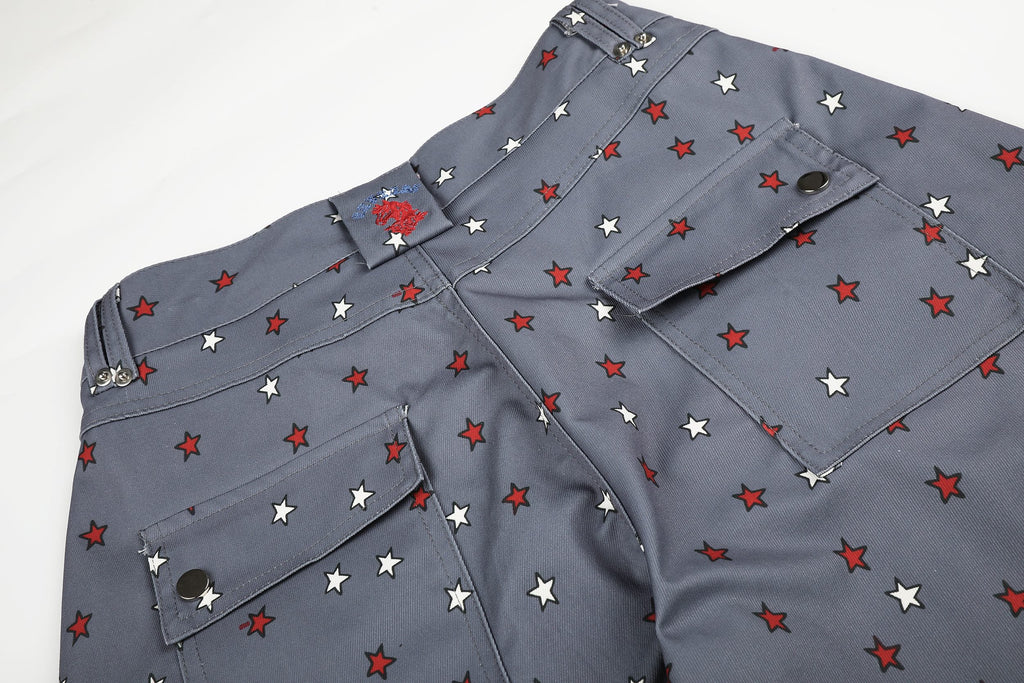 Omirad Star Print Wide-Leg Balloon Jeans