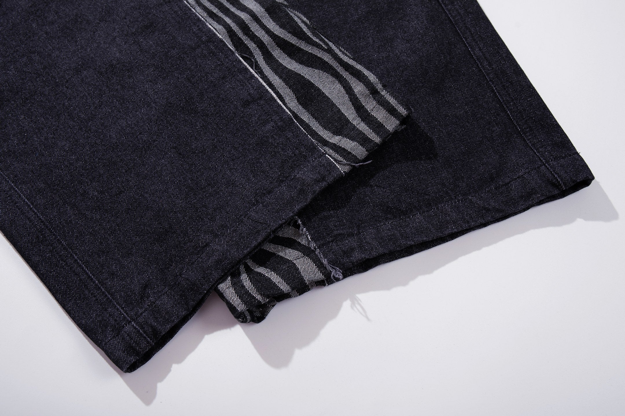 Omirad Layered Zebra Wide-Leg Jeans