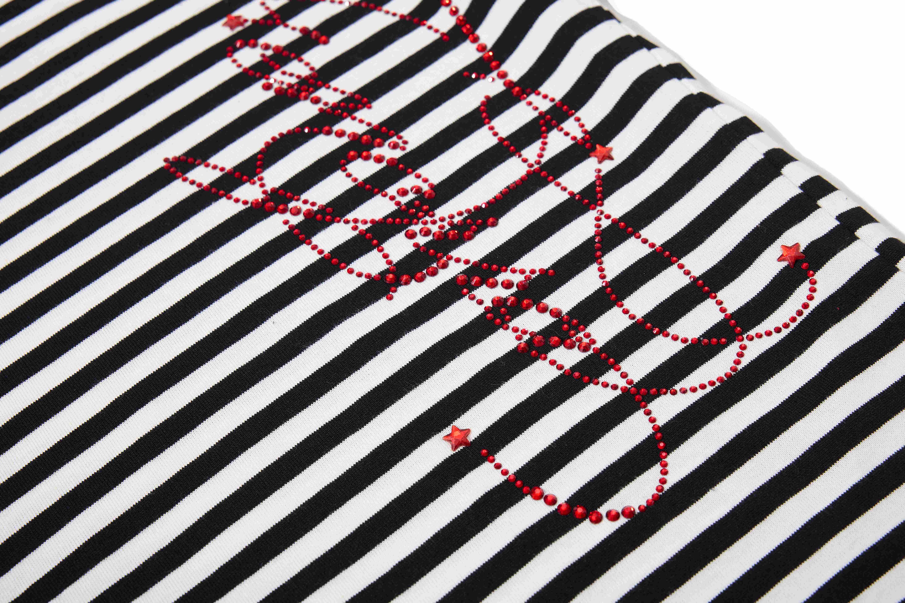 Omirad Rhinestone Stripe Tee